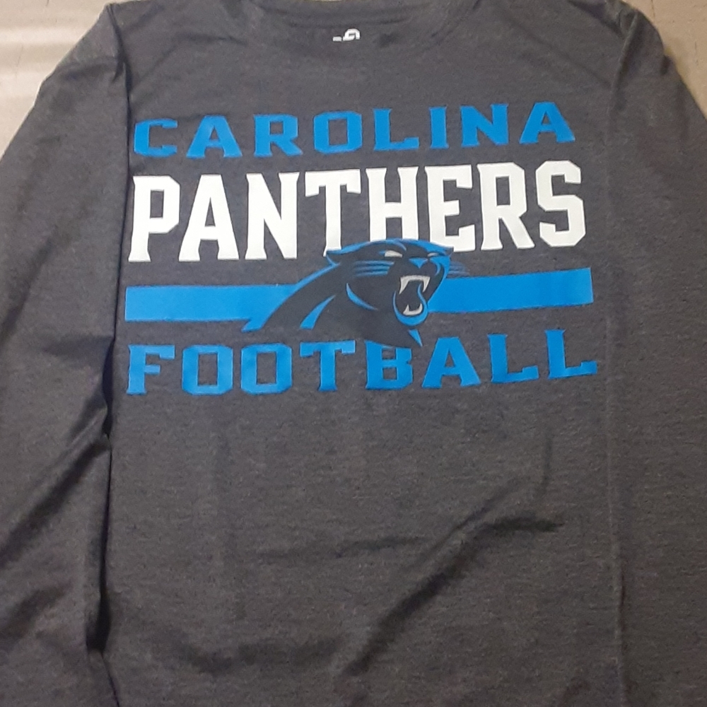 Carolina Panthers long sleeve tee shirt Pullov